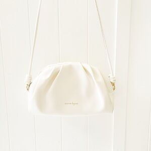 Nanette Lepore White Crossbody Bag Minimalist Design